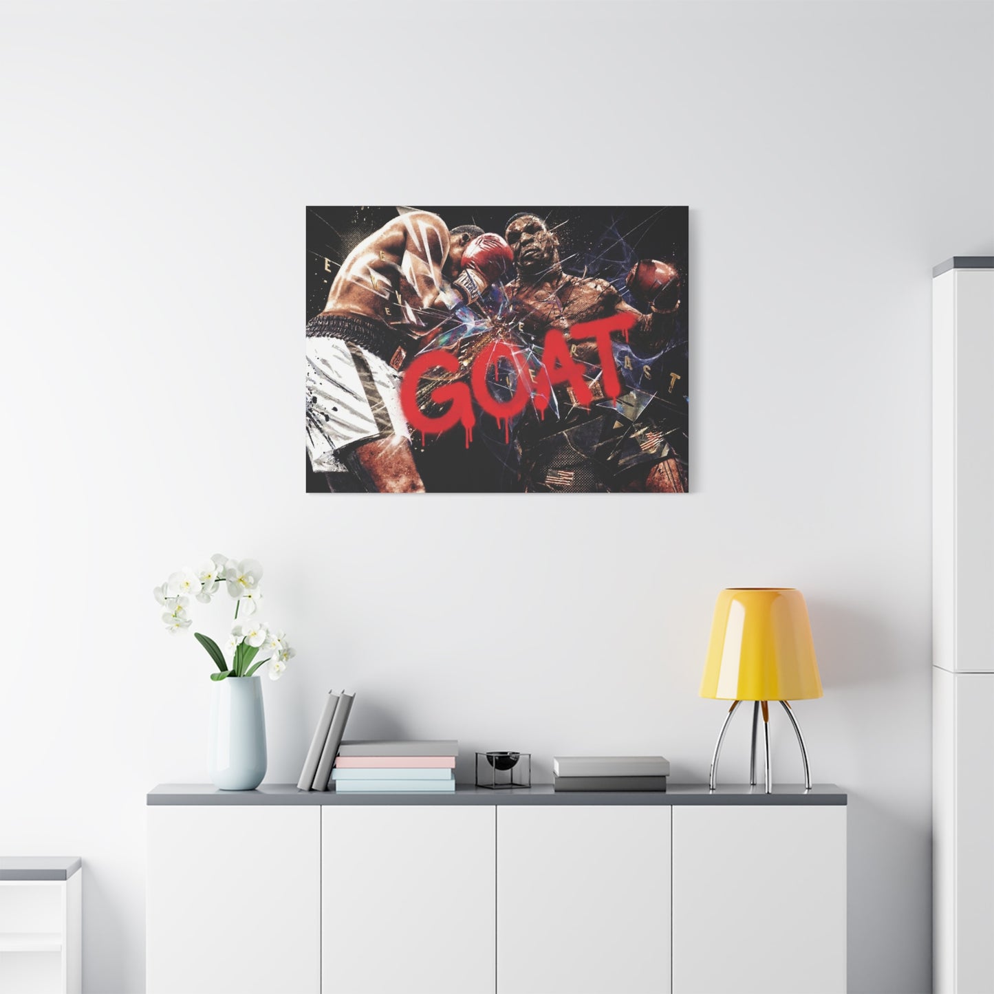 G.O.A.T. Boxer Canvas Wall Art Print