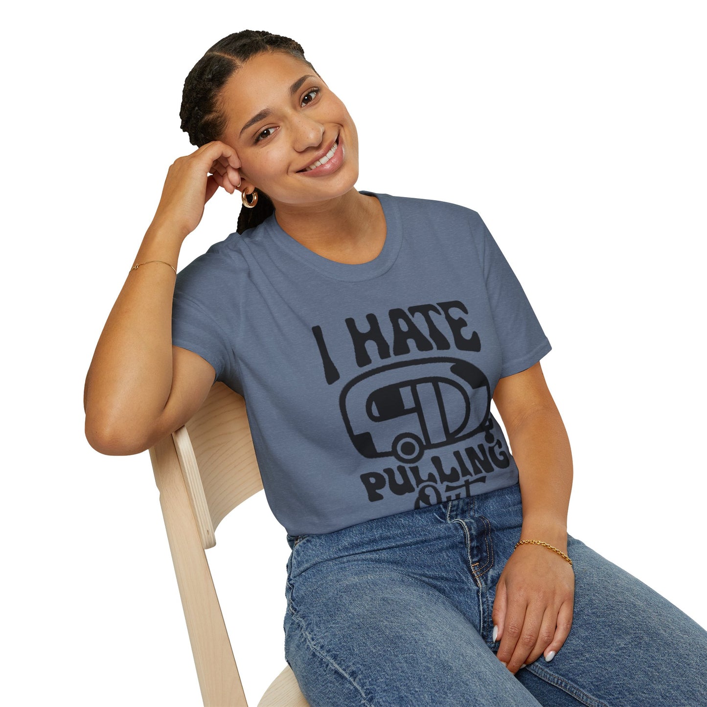 T-Shirt — “I Hate Pulling Out” Camper Graphic Tee