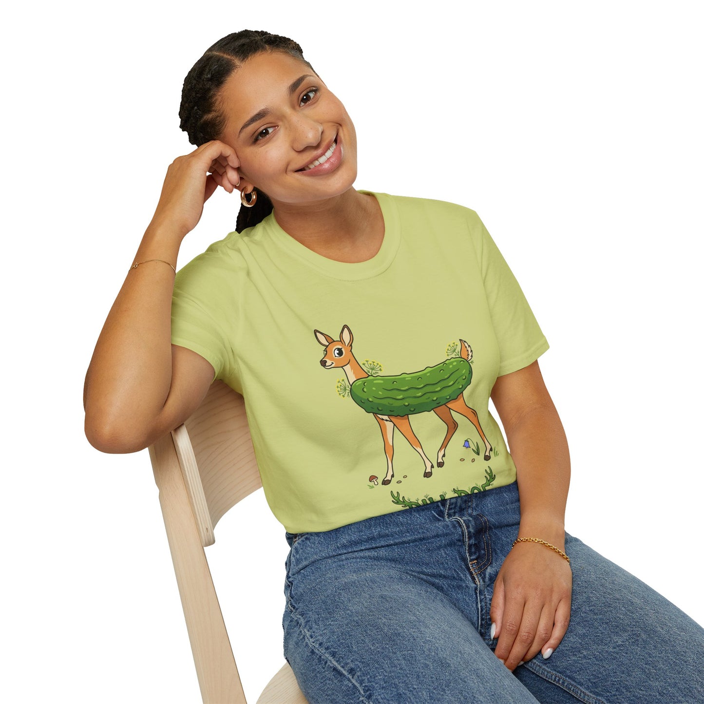 Dill Doe T-Shirt — Cute Pickle Deer Graphic Tee