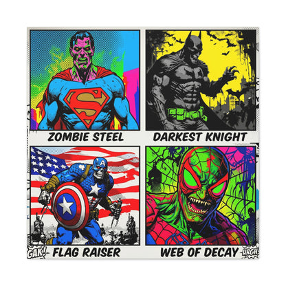 Superhero Pop Canvas Wall Art Print