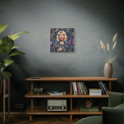 SMEARED THE LIPS Swift Portrait Canvas Art — Matte Stretched Canvas Print