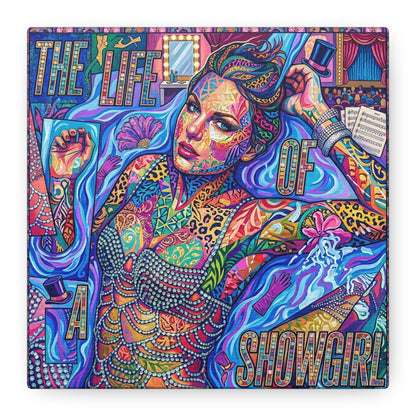 Showgirl Pop Abstract Canvas Wall Art Print