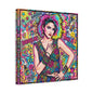 Queen of Pop Abstract Canvas Wall Art Print