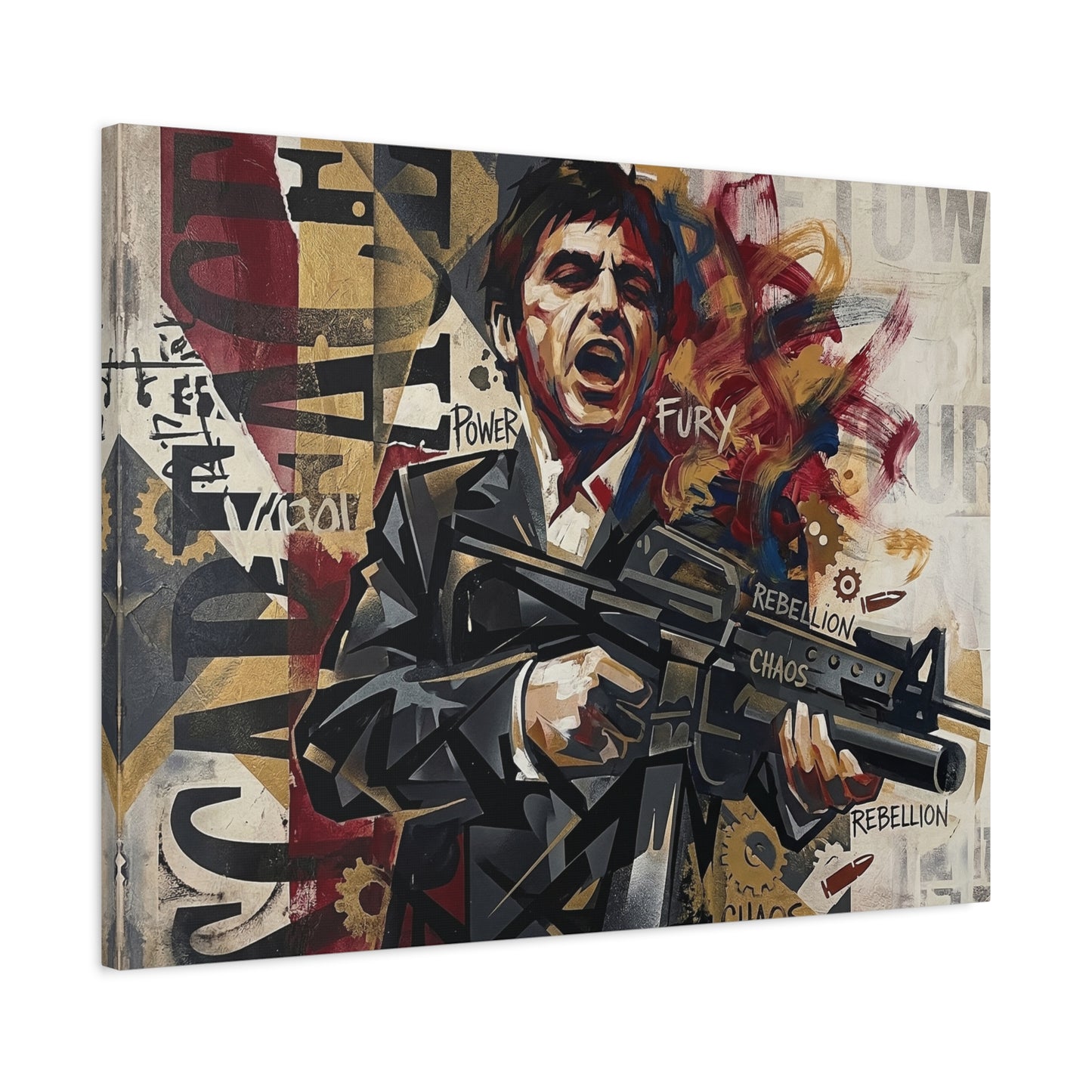 Tony's War Canvas Wall Art Print