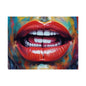 Colorful Pop Art Lip Poster Fine Art Print