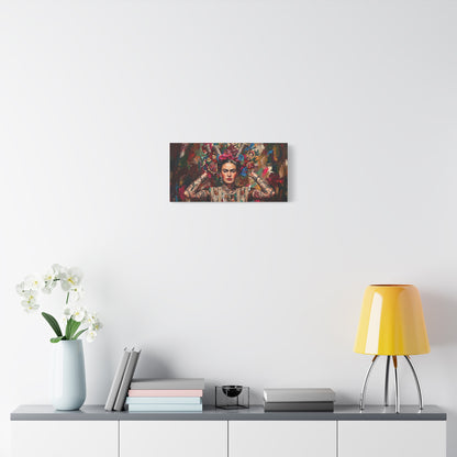 Frida Inspired Abstract Canvas Wall Art — Matte Stretched 1.25"