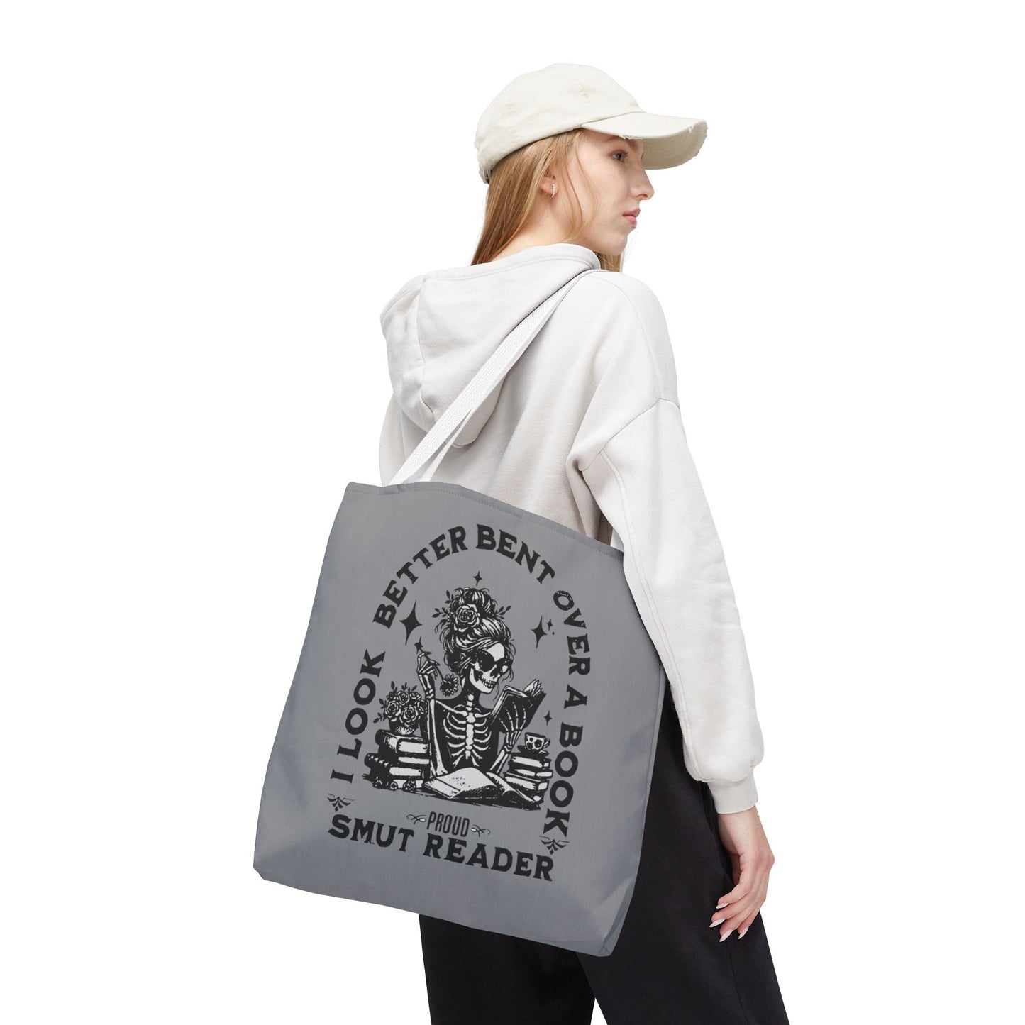 Smut Reader Tote Bag – "I Look Better Bent Over a Book" Booklover Gift