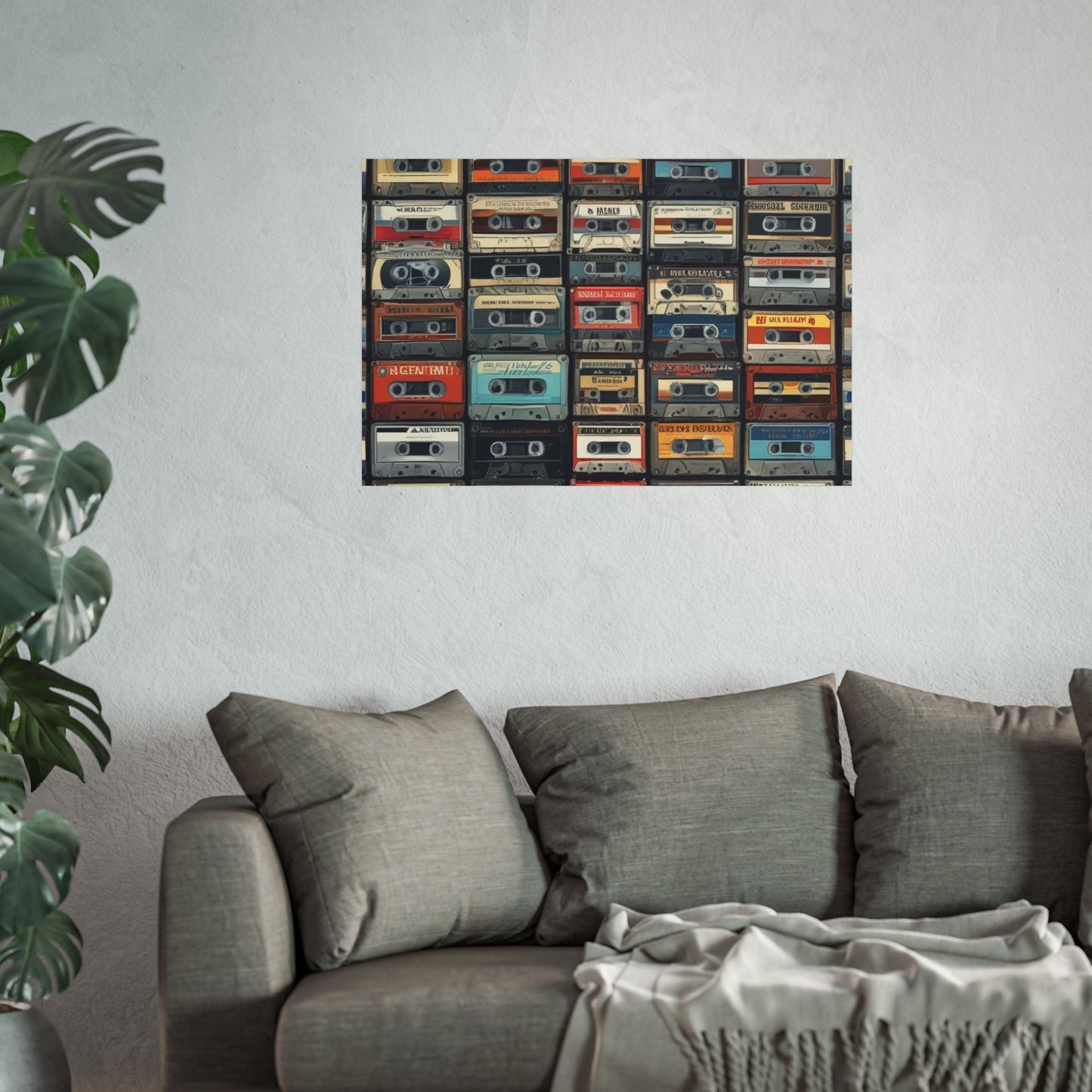 Cassette Tape Collage Fine Art Poster
