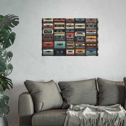 Cassette Tape Collage Fine Art Poster
