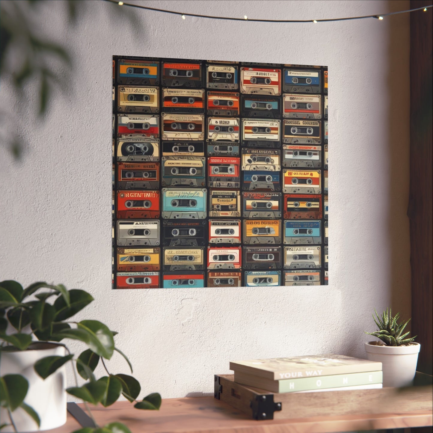 Cassette Tape Collage Fine Art Poster