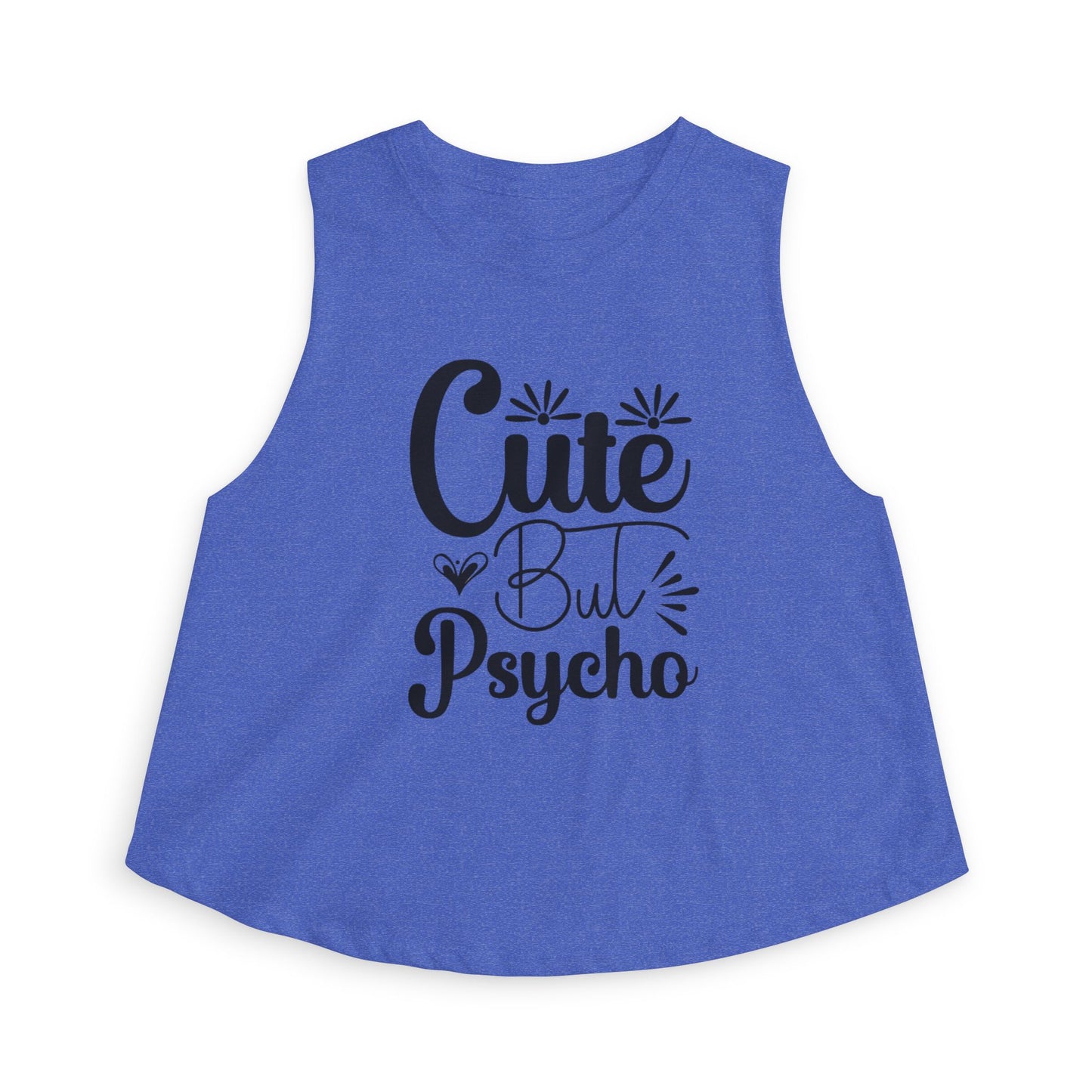 Cute But Psycho Crop Top — Funny Women's Graphic Tank