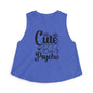 Cute But Psycho Crop Top — Funny Women's Graphic Tank