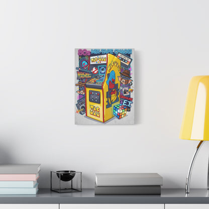 1980's Pop Culture Canvas Wall Art Print