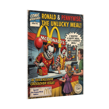 Horror at McDonald's Pennywise Poster — Rolled Horror Movie Art Print