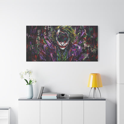 Joker Mental Health Abstract Portrait Canvas