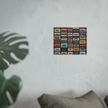 Cassette Tape Collage Fine Art Poster