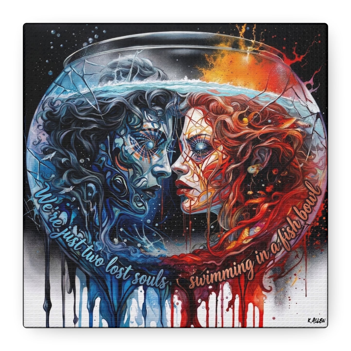 Two Lost Souls Canvas Art — Matte Stretched Canvas Print