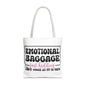 Emotional Baggage Tote Bag — Funny "Emotional Baggage (just kidding)" Reusable Shopper