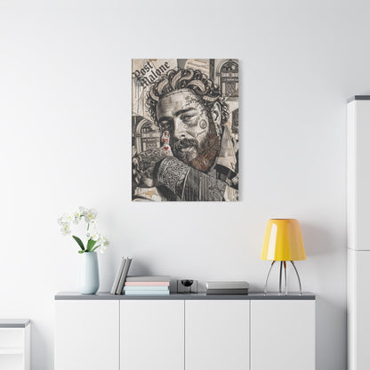 Post Portrait Matte Canvas Wall Art, Stretched 1.25"