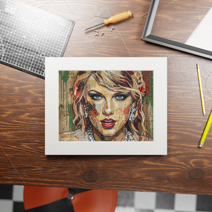 Fine Art Print Passepartout — Colorful Pop Portrait Wall Art