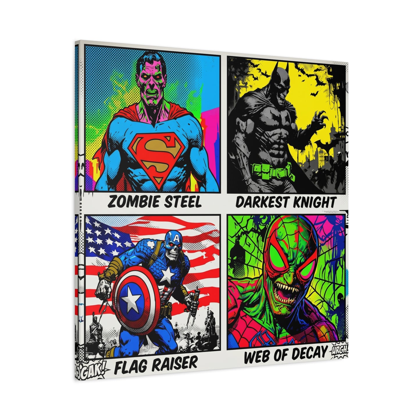 Superhero Pop Canvas Wall Art Print