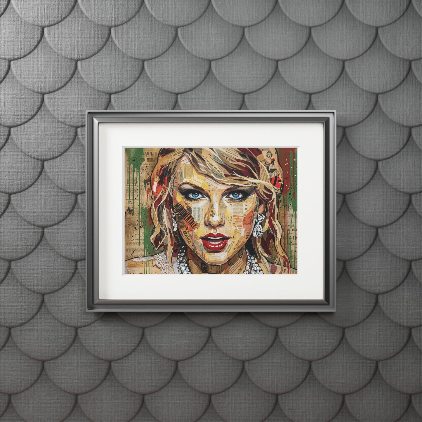 Fine Art Print Passepartout — Colorful Pop Portrait Wall Art