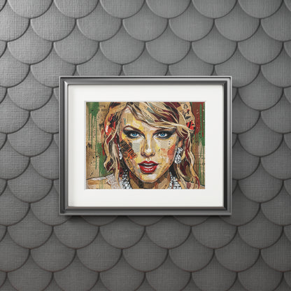 Fine Art Print Passepartout — Colorful Pop Portrait Wall Art