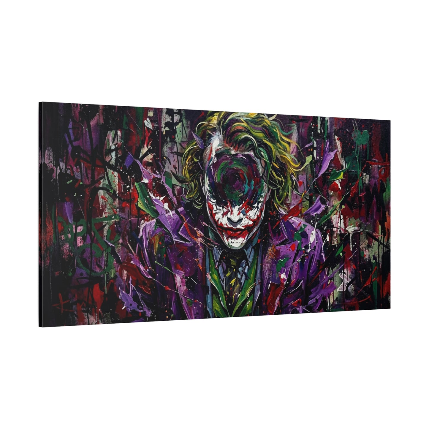 Joker Mental Health Abstract Portrait Canvas