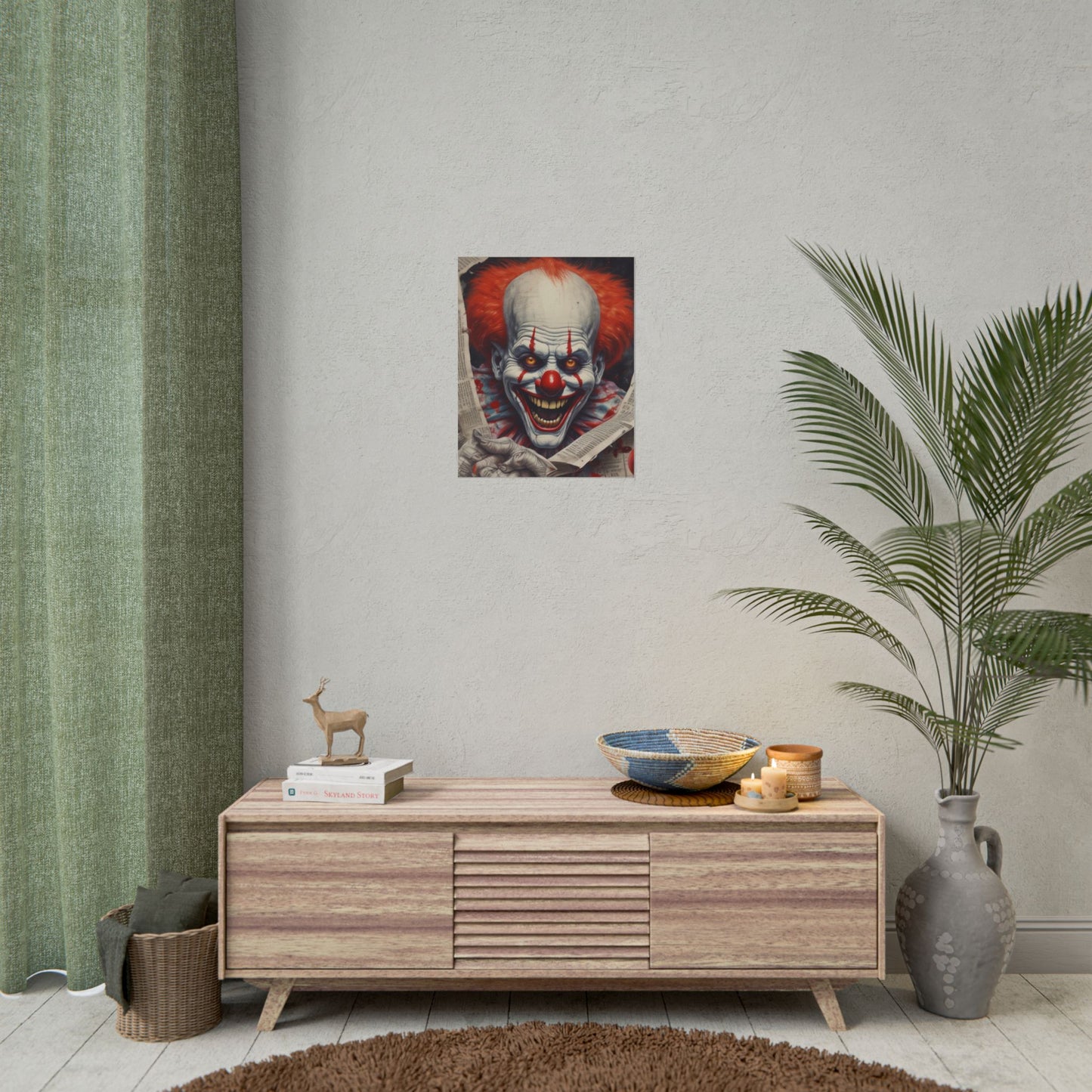 Pennywise Inspired Clown Rolled Posters