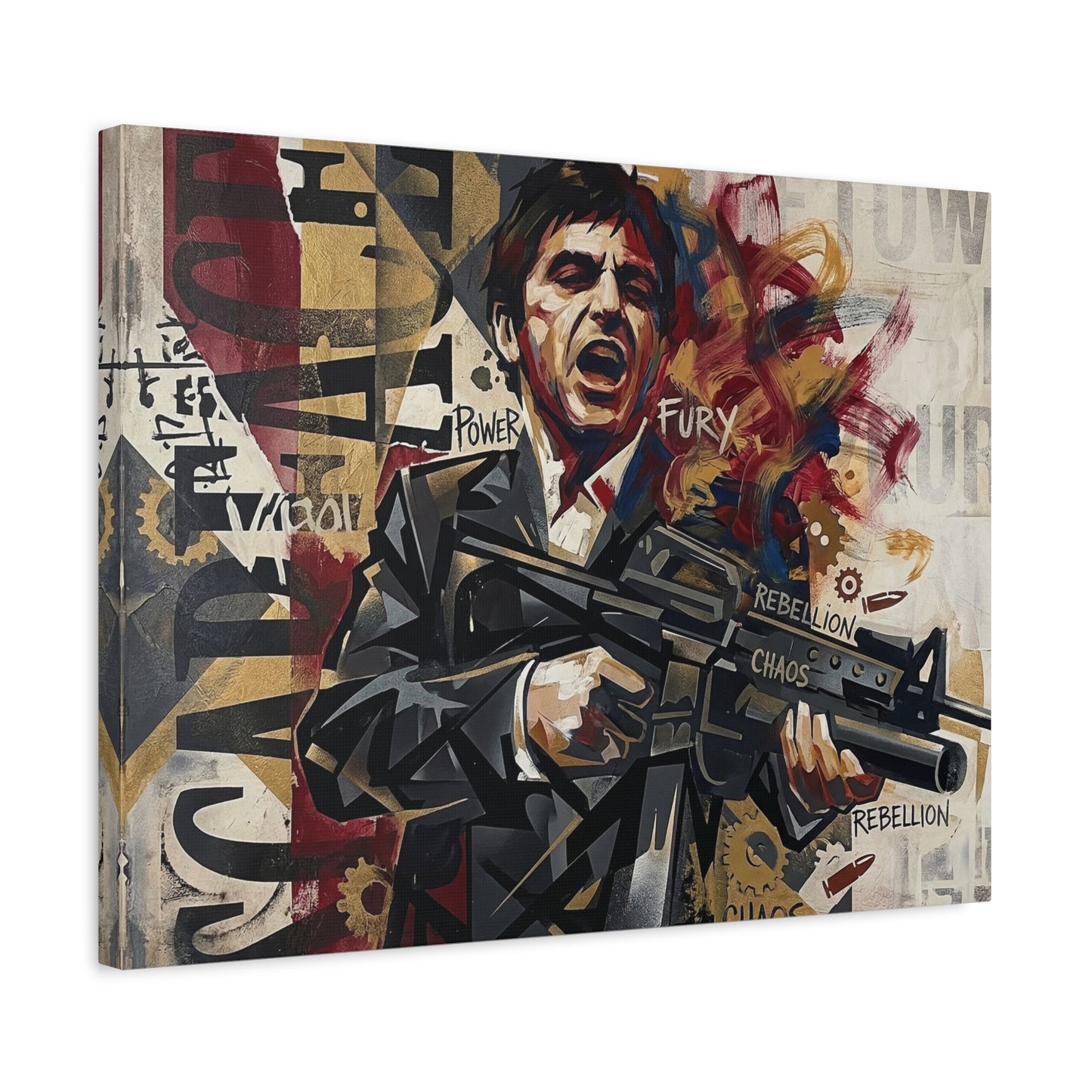 Tony's War Canvas Wall Art Print