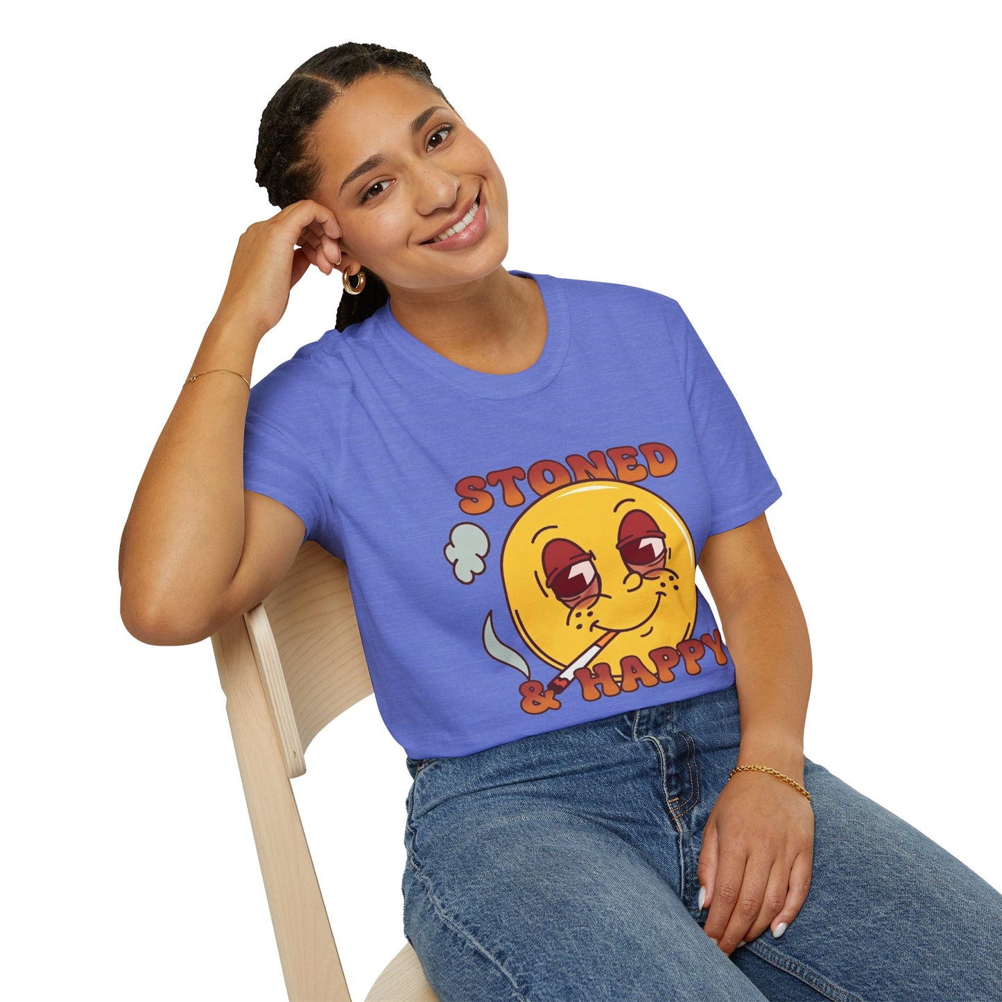 Stoned & Happy Smiley T-Shirt