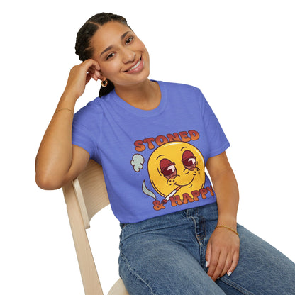 Stoned & Happy Smiley T-Shirt