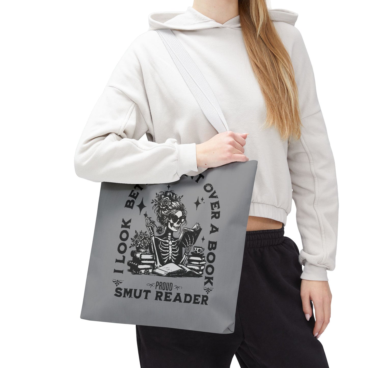 Smut Reader Tote Bag – "I Look Better Bent Over a Book" Booklover Gift