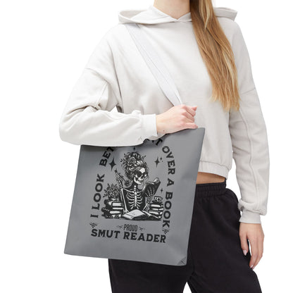 Smut Reader Tote Bag – "I Look Better Bent Over a Book" Booklover Gift