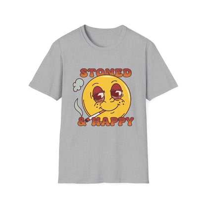 Stoned & Happy Smiley T-Shirt