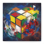 Magic Cube Abstract Canvas Wall Art Print — Matte Stretched Canvas