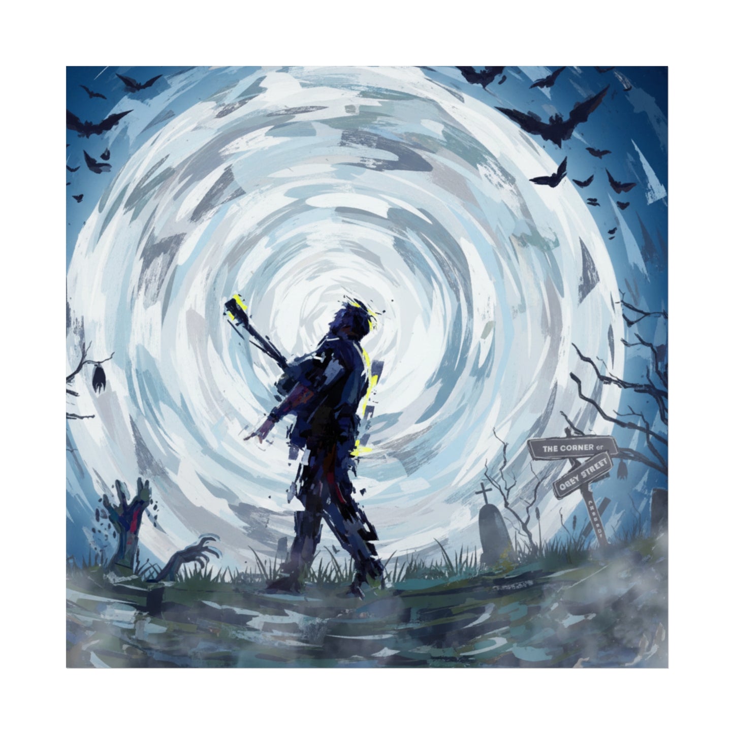 DMB Halloween Fine Art Poster Print — Rock Apocalypse Wall Art