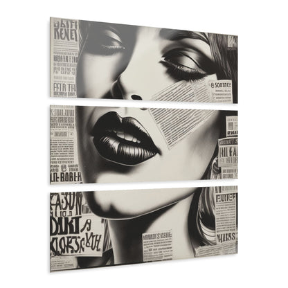 Lady News Acrylic Prints (Triptych)
