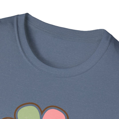 Cool Moms Club T-Shirt — Retro Floral Smiley Tee for Trendy Moms