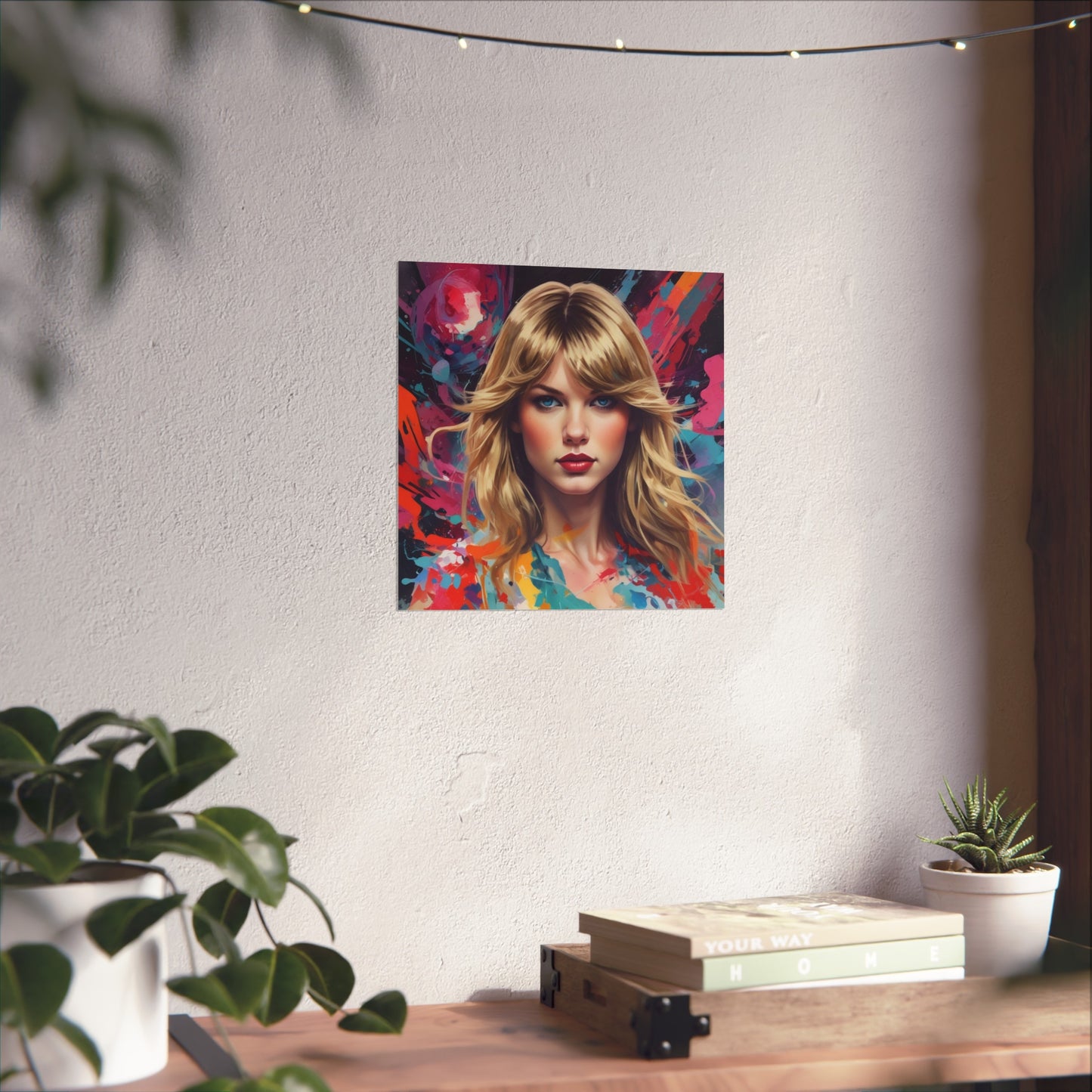 Taylor-Inspired Pop Art Portrait Poster Fine Art Wall Print