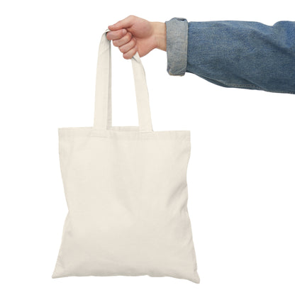 Cute But Psycho Tote Bag — Funny Pink Typography Canvas Grocery Tote