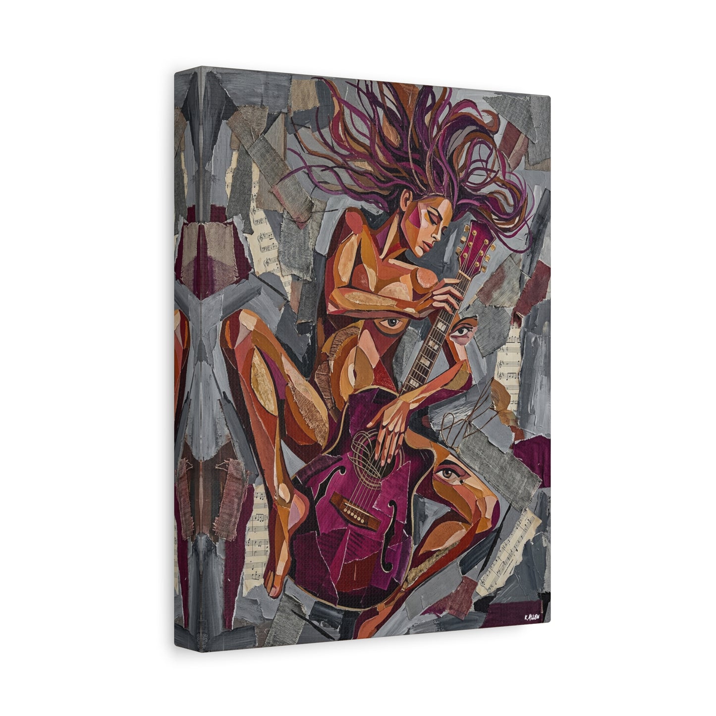 Lady Rock Canvas Art — Matte Stretched Canvas Print