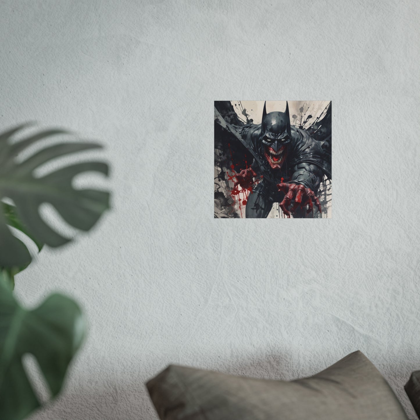 Batman Horror Art Poster Print — Dark Bloody Comic Fine Art Print