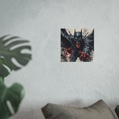 Batman Horror Art Poster Print — Dark Bloody Comic Fine Art Print