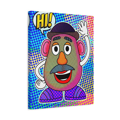 Mr. Head Abstract Canvas Wall Art Print — Matte Stretched Canvas