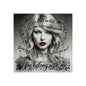 Swift Inspired Fine Art Poster — Monochrome Portrait with Lyrics "You Belong With Me"