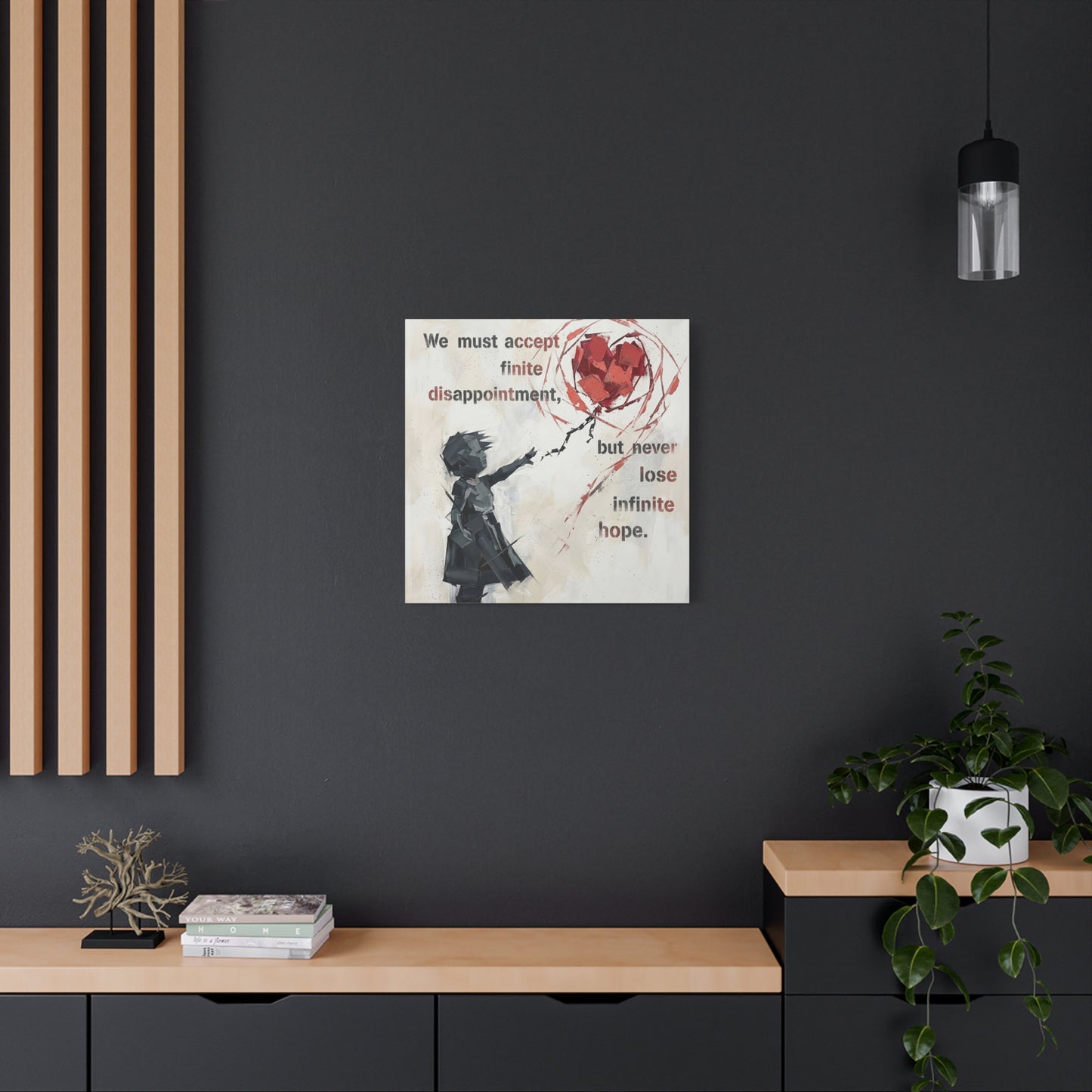 Hope Abstract Canvas Wall Art Print — Matte Stretched Canvas