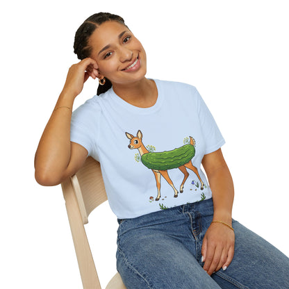 Dill Doe T‑Shirt — Cute Pickle Deer Pun Tee for Nature Lovers & Foodie Fans