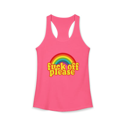 Women's Ideal "F*ck Off Please" Racerback Tank