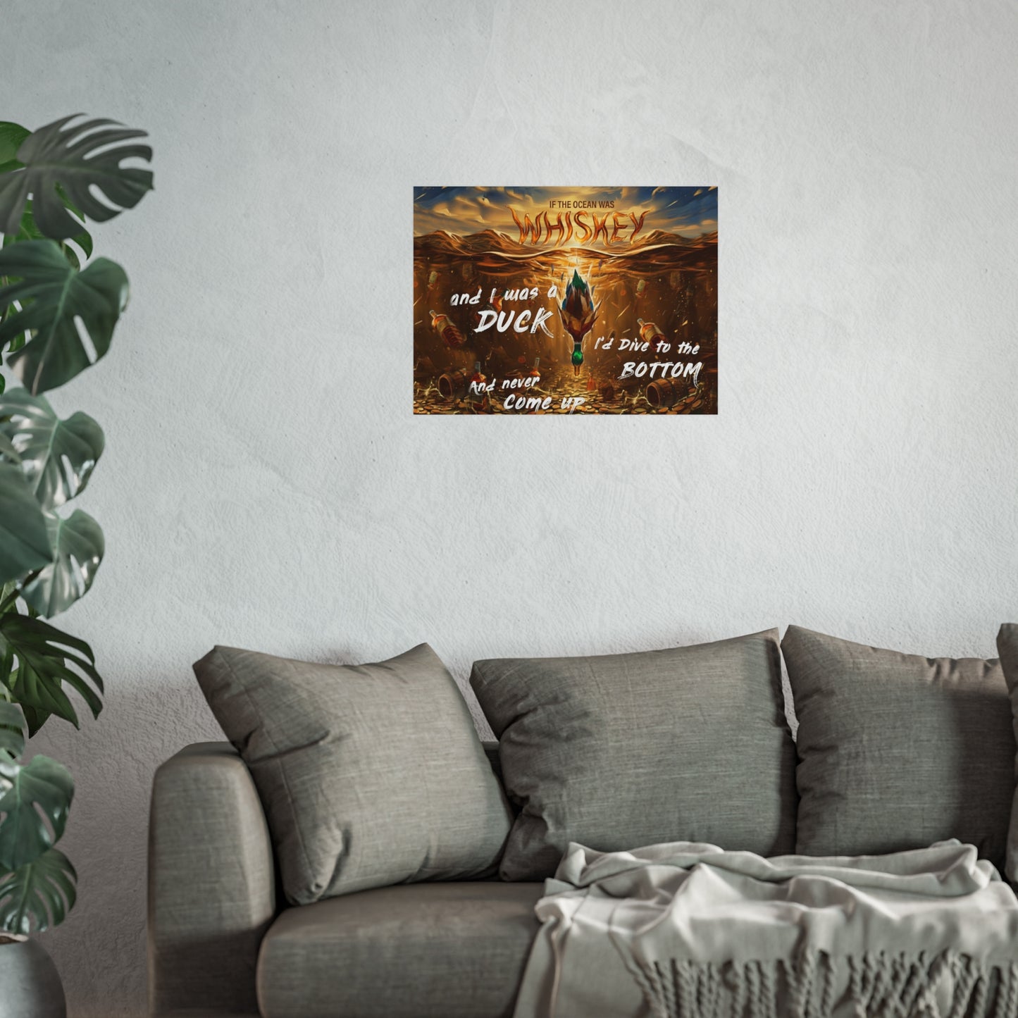 DMB "If the Ocean Was Whiskey" Duck Dive Decorative Print